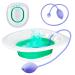 Sitz Bath for Toilet Seat,Sitz Bath for Hemorrhoids,Sitz Bath for Postpartum Care - Collapsible, Easy to Store, Discreet Over The Seat Sitz Bath to Treat Postpartum Wounds, Hemorrhoids, Perineal Care.