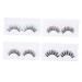 Beaupretty Sequins 4 Pairs sequin false eyelashes handmade eye lashes pesta as postizas naturales segmented false eyelashes artificial eyelashes natural false decorate cosplay chemical fiber