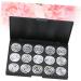 Healvian 2pcs 15 Empty Cosmetic Case Empty Eyeshadow Case Empty Makeup Travel Makeup Case Eyeshadow Palette 1 count (Pack of 1) Silverx2pcs - Buy Online on GoSupps.com