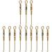 Cabilock 12pcs Hanging Scoops Salts Pendant Women Spiral Outdoor Cleansing Tools Remover Stain Spoons Cleaner Earpicks Care Scratch Mini Wax Curette Picks Earwax Vials Clean Men Medicine