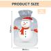 Mnsruu 2L Christmas Hot Water Bottle - Snowman Design | Perfect Gift for Women & Kids - Buy Online on GoSupps.com