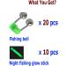 FASPLORE 20 Pcs Fishing Bells for Rods with 10 Glow Sticks - Bite Alarm Indicator - Buy Online on GoSupps.com