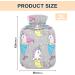 Unicorn Mermaid Hot Water Bottle with Cover - Soft & Warm for Winter Relief | 1L for Bed Hand Neck & Shoulders - Buy Online on GoSupps.com
