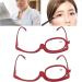 Buy Rotatable Magnifying Makeup Glasses for Women - Red (+2.50) | Enhance Precision Eye Makeup Application - Buy Online on GoSupps.com
