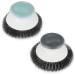 Amabro dishwash brushes 2nd steel sponge pot scrubber with handle long -lasting cleaning scrubber dish brush robust pot scrubber wearable wool scrubber for pots pans grills sink