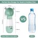 Philorn 350ml Portable Dog Drinking Bottle | BPA-Free 100% Leak-Proof | Cat & Dog Water Bottle & Food Mug | Mint Green - Buy Online on GoSupps.com