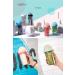 Portable Double Straw Leak-Proof Kid Cup 20oz Blue - Children's 2-in-1 Water Bottle with Lid and Cute Design - Buy Online on GoSupps.com