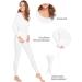 WiWi Women's Ultra Soft Bamboo Long Johns Set - Pure White - XX-Large - Buy Online on GoSupps.com