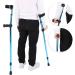 Arm Crutch 48.4in Telescopic Ergonomic Forearm Crutches with Non Skid Hand Grips Adult Crutches Arm Cuff Crutch Portable Aluminum Crutches for Seniors Disabled Elderly - Buy Online on GoSupps.com