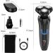 JIAABCHOMO 3-in-1 Electric Razor for Men - IPX7 Waterproof, Cordless Rechargeable Shaver with LCD Display - Buy Online on GoSupps.com