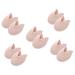 Toddmomy High Heel Protectors Foot Protector 5 Pairs Ballet Pointe Set Filler Knitted Fabric Miss Damping Boot Protector Ballet Toe Pads