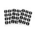 Faruta 84 pairs of foam nose pads sunglasses nasal cushions for glasses eye clothes non-slip self-adhesive partial accessories black