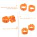 Amosfun 100 Pcs Pigeon Anklet Ring Protector Pigeon Foot Band Clip Foot Ring for Pigeon Baby Xuan Feng Cuff 1.3X1.3CM Orange - Buy Online on GoSupps.com