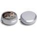 Round Pill Box with Wildlife Lion Print - 3 Compartment Portable Pill Organizer - Decorative Metal Pocket Case - Style-22 - Buy Online on GoSupps.com