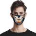 ZLUU 2PCS Halloween Adults Protective Face Mask Personalized Patterns Face Cover Safe Skin Friendly Face Sheild Washable Reusable Adult's Adjustable Windproof Reusable Printed Face Halloween Cotton Mask - Buy Online on GoSupps.com