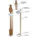 Safety Innovations Stairway Baby Gate Mounting Kit - Fits 2 3/4 to 3 5/8 inch Posts - No Holes, Adhesives, or Screws - Square/Round Tops - 1-Pack - Buy Online on GoSupps.com