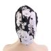 AOOMN Satin Lined Sleep Bonnet for Curly Frizzy Hair - Black Flower | Women's Hair Cap - Buy Online on GoSupps.com