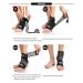 Adjustable Ankle Brace for Men & Women - Breathable Elastic Support Sleeve for Sports Arthritis Plantar Fasciitis & Achilles Tendonitis - Blue Left - Buy Online on GoSupps.com