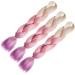 Buy Ombre Braids Extensions - Colorful Jumbo Kanekalon Hair 6PCs Pack | Synthetic Pink Purple Blonde Hair for Braiding - Buy Online on GoSupps.com