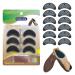 Unikstep 6 Pairs Shoe Heel Plate Tap  Shoe Heel Side Worn Repair Rubber Patch  Replacement Kit