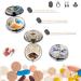 Buy 6Pcs Elegant Pill Box Case - Portable CREATIEE-PRO Medicine Organizer for Travel | Fashionable & Practical Vitamin Holder (6 Patterns 1.6 Inches - Buy Online on GoSupps.com