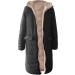 Hanxiulin Plush Oversize Hoodie Jacket for Women - Winter Fleece Coat & Casual Sweat Jacket in Black - Buy Online on GoSupps.com
