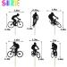 BIABISD 12 PCS Bicycle Cupcake Toppers Glitter bicycle Themed Cupcake Toppers sport Theme Birthday Party Cake Decorations Supplies - Buy Online on GoSupps.com