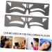 LALAFINA 6 Pcs Eyebrow Ruler Brow Shaping Template Tool Eyebrow Guide Stencil Eyebrow Trimming Guide Ruler - Buy Online on GoSupps.com