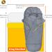Double Top Cover Cotton Sleeping Bag Liner for Travel & Camping | Bottom Zipper, Wide Head Cover | Fine Seam Stitching | Adult Sleep Sack - Buy Online on GoSupps.com