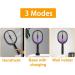 3000V Electric Fly swatter Killer Summer Mosquito swatter Trap with Ultraviolet USB Rechargeable Mosquito lamp Black - Buy Online on GoSupps.com