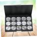 TOVINANNA 3pcs 15 Empty Cosmetic Case Eyeshadow Eye Shadow Travel Makeup Case Make up Kit Concealer - Buy Online on GoSupps.com