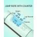 OVICX Digital Weighted Handle Speed Jump Rope - Green | Adjustable Length | Cardio Fitness Training - Buy Online on GoSupps.com