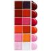 Palette de Maquillage - Palettes Fard Paupi res - Kit Hydratant Imperm able Teintes Vibrantes Pigment es 12 Couleurs Brillant L vres Pour Femmes - Buy Online on GoSupps.com