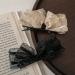 hgnxa Big Gauze knot Hair Barrettes for Women Large Hairpin Mesh Pleated Hair Side Clip Party Hair Accessories Black - Buy Online on GoSupps.com