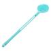 Healifty Silicone Handle Cleaner Brush- Shower Wet Exfoliator Blue or Scrub Dry Long Kids Bubble Double-Sided Body Portable with Washer Exfoliating Back Massager Brushes Bath Skin Brushing 40x7.7cm Sky-blue