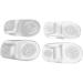 Buy Gel Heel Pad - 2 Pairs Transparent Self-Adhesive Heel Inserts for Fasciitis Relief | Unisex Massaging Foot Support - Buy Online on GoSupps.com