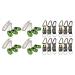 HAPPY DEALS  Army Military Play Set | 12 Camouflage Compass Key Chains + Dog Tag Necklaces