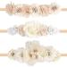SJBAUTYO 3pcsBaby Girls Nylon Headbands Flower Elastic Hair Band Bows Hair Accessories for Newborn Toddlers