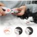 Adiwo 2-in-1 LED Nail Clippers for Dogs & Cats Pet Claw Scissors with Nail File & Spray-Resistant Protection Pink - Buy Online on GoSupps.com