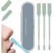 Upgraded Nostril Hair Remover Tool Portable Nasal Hair Cutter 360 Degree Rotating Double Head Nose Hair Trimmer Manual Nose Hair Trimmer for Women Men 3pcs-green