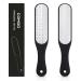 COMGO Metal Pedicure Foot File Callus Remover for Feet (1 Piece) Double-Side Foot Scrubber Foot Scraper for Dead Skin Professional (Black))