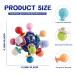 Bite Ring for Babies - Sensorimotor Gripping Ball & Teething Toy | Safe Chewable Rattle for 3-12 Months - Blue - Buy Online on GoSupps.com