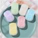 6 Box Blue Portable Soap Sheets Mini Portable Travel Soap Paper Sheets Disposable Water Soluble Hand Washing Bath Scented Paper Soap Camping Soap and Shampoo for Outdoor Camping Hiking