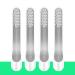 Toothbrush Replacement Heads for Quip Electric Toothbrush - 4 Pack Brush Head Refills for Quip Adult & Kids Refills - White Soft Bristle