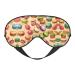 Macaron Biscuit Flavored Soft Sleep Eye Mask Female Breathable Eye Patch Perfect for Travel and Relaxation
