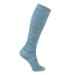 ja vie JAVIE 80% Merino Wool Ultra Soft 15-20mmHg Graduated Compression Socks for Women & Men Small Teal Blue