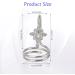 NICENEEDED Women Finger Nail Ring Fashionable Finger Nail Knuckle Rings Nail Cover Ring Fingernail Tip Rings Finger Nail Manicure Jewelry Nail Art Decorations Accessory for Daily Use - Buy Online on GoSupps.com