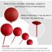 Astaron 32-Piece Tortendeko Balls Cake Topper Set | Mini Balloons for Wedding Baby & Birthday Parties (Red & Black) - International Shipping Available - Buy Online on GoSupps.com