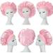Mufekum Satin Hair Hood for Sleeping - Women's & Girls' Night Cap | Hair Care Cap for Curly & Black Hair - Pink - Buy Online on GoSupps.com