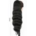Ponytail Extension Black Wave Ponytail for Black Women Synthetic Long Wavy Ponytail Hair Synthetic Drawstring Ponytail Clip in Hairpiece Ponytail Hair Extension(Black) - Buy Online on GoSupps.com